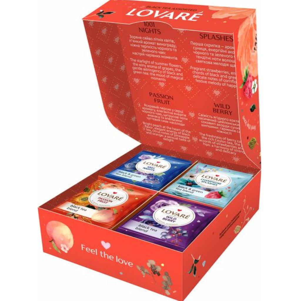 Lovare Schwarztee Assortie in Teebeutel 32*2gr