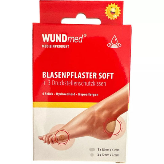 WUNDmed Blasenpflaster SOFT und Druckstellenschutzkissen