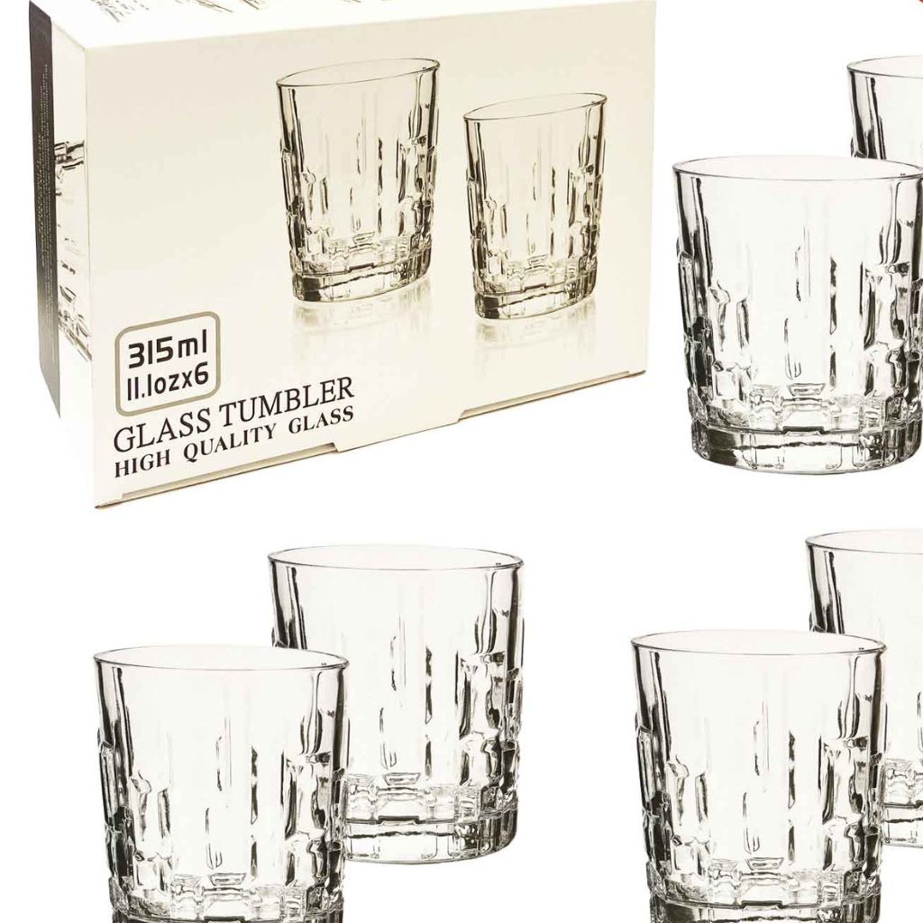 Set aus 6 Gläsern, "Whiskygläser" 315 ml