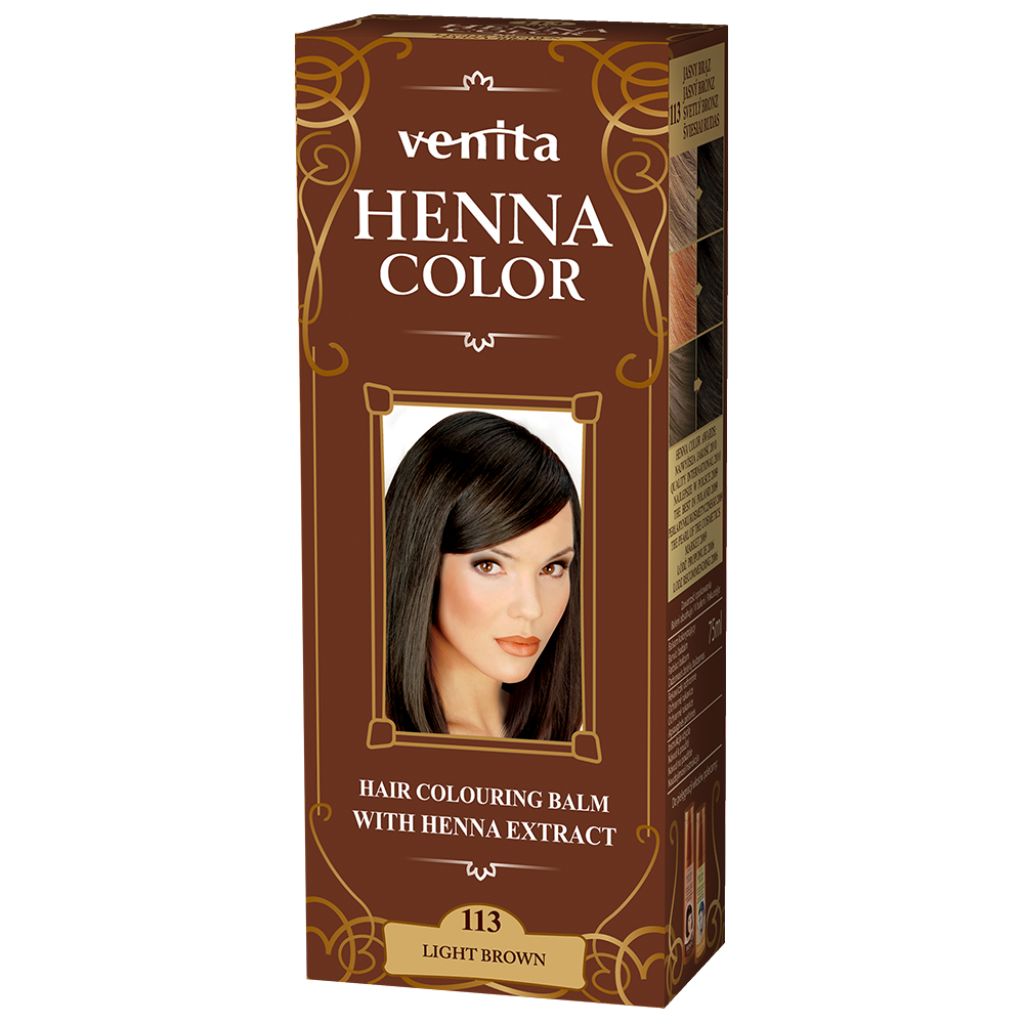 "Henna Color" Färbebalsam mit Henna-Extrakt №113 Light Brown   75 ml.