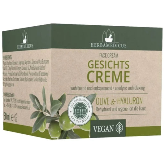 Herbamedicus Gesichtscreme Tag Nacht Olive Hyaluron 50 ml