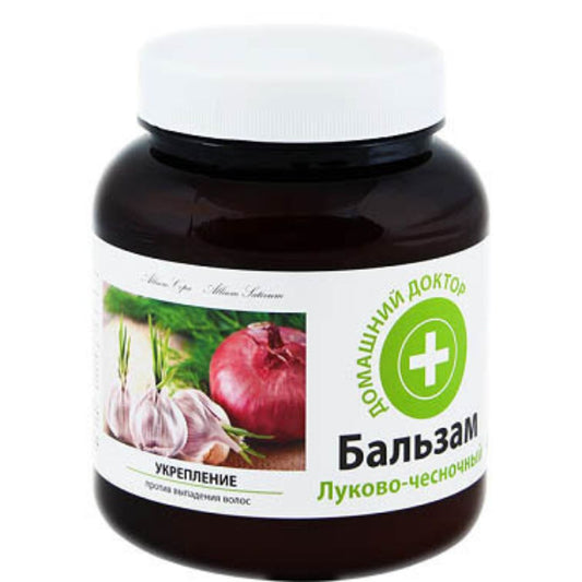 Domaschnij Doktor Zwiebel-Knoblauch-Balsam,Anti-Haarausfall und Stärkung, 480ml