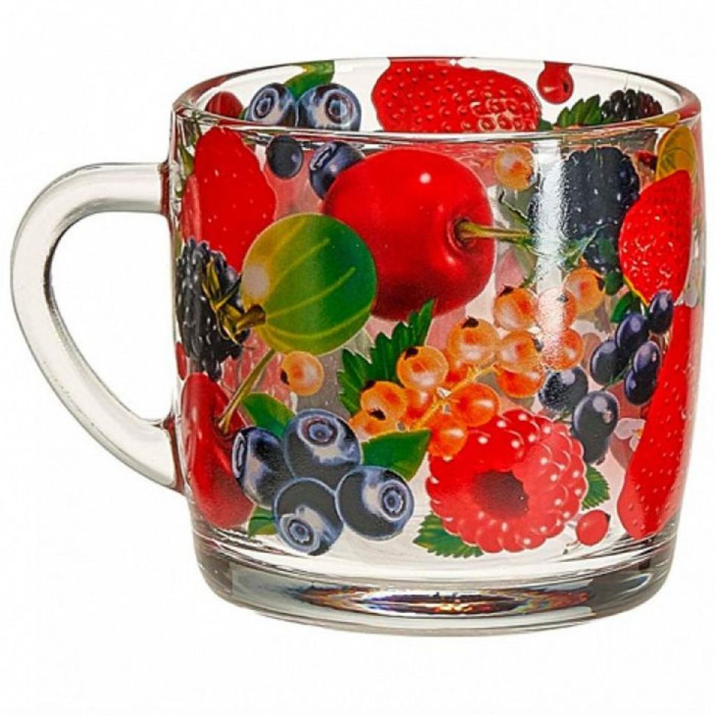 Teebecher „Beeren“  Glasabecher 300 ml