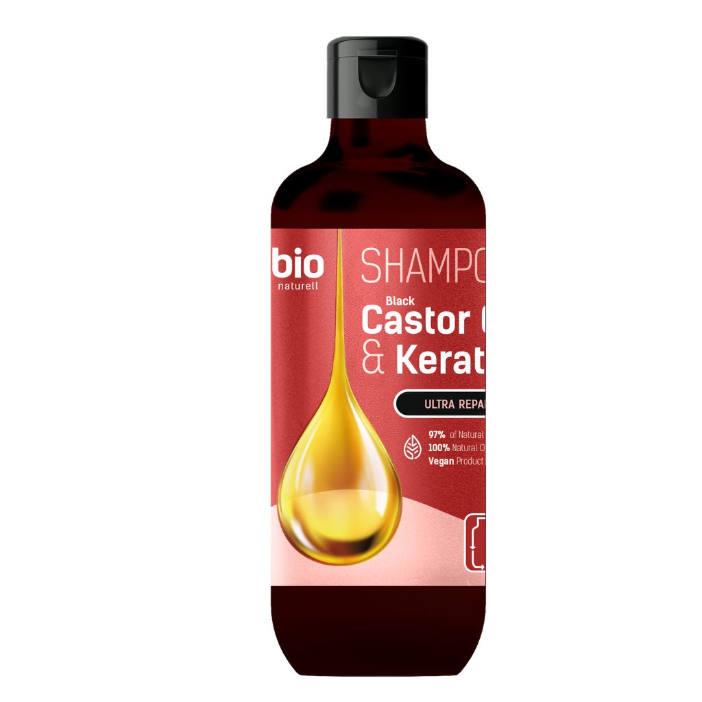 Bio Naturell Shampoo Black Castor Oil & Keratin Ultra-Erholung 355 ml