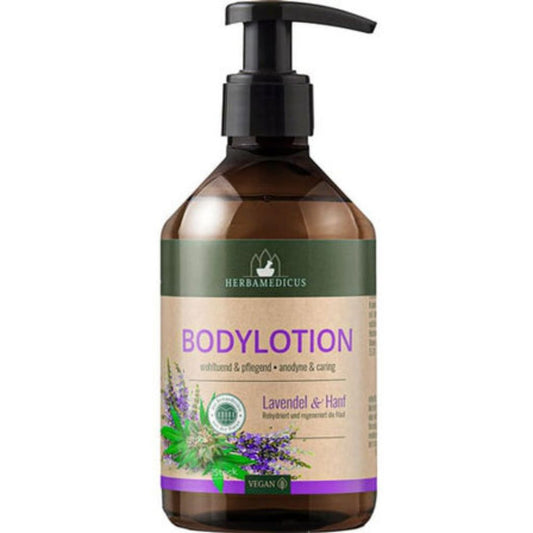 250 ml Herbamedicus Bodylotion Lavendel & Hanf im Spender