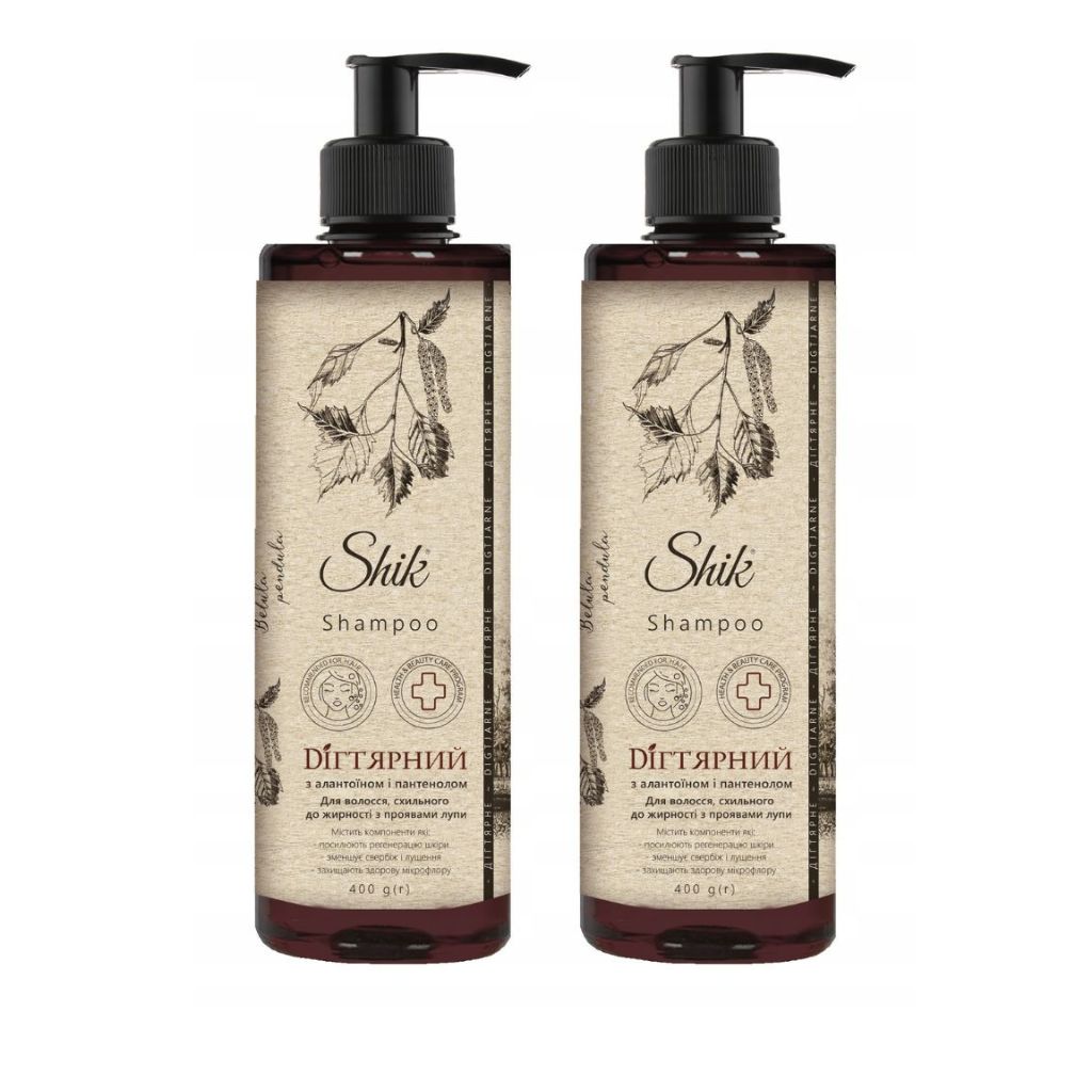 2x 400 ml Shik Shampoo Teer mit Birkenteerextrakt Haarshampoo