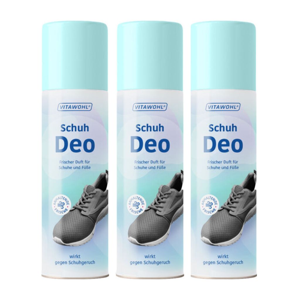 3 St. x 200 ml Vitawohl Schuh Deo Deodorant Spray